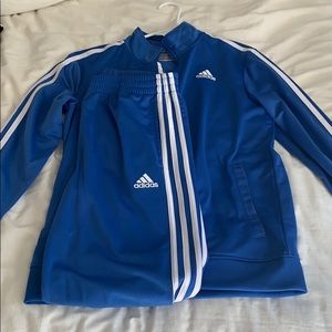 Adidas blue tracksuit